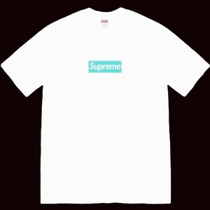 Supreme x Tiffany & Co Box Logo Tee White Size Small FW21 New